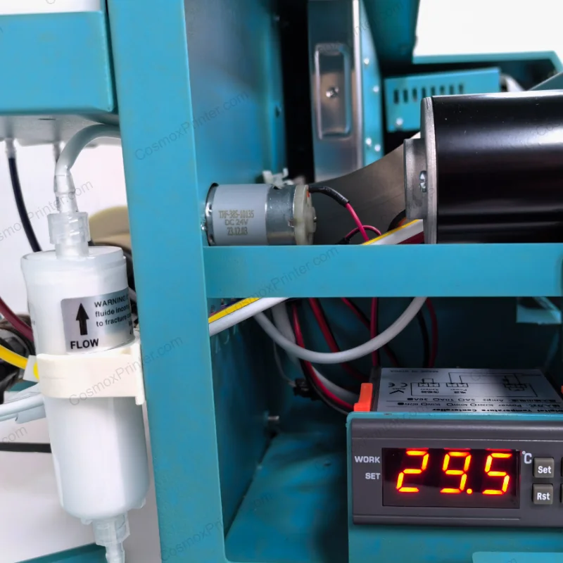 Cosmox Sia S A3 DTF Printer intelligent pre-heating controller