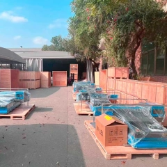 5 sets cosmox 6090 uv flatbed printer lined up wait for final packing