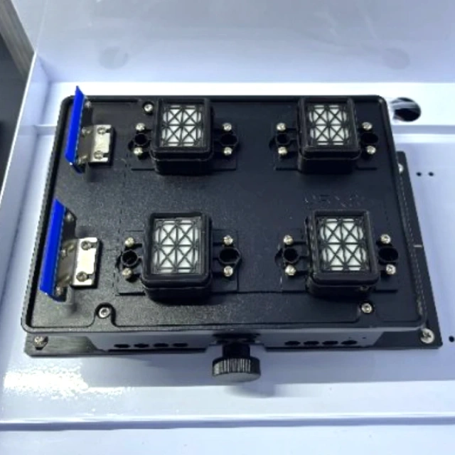 Cosmox Dual Table DTG Printer 4 heads cap station