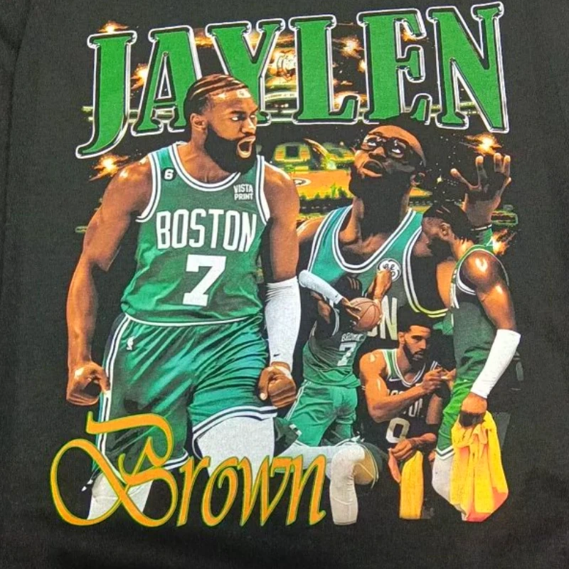 Cosmox Dual Table DTG Printer printed black shirt with basketball player