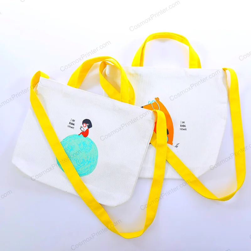 Canvas bags colorful images printed samples
