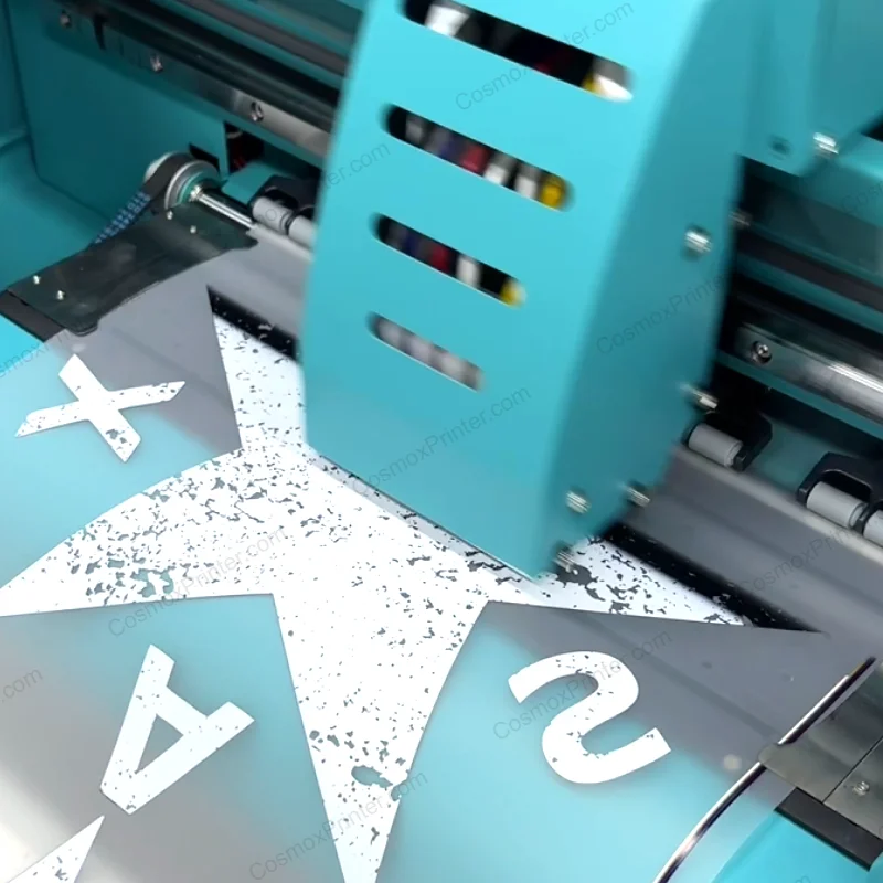 Cosmox Sia-Jet A3 DTF Printer printing on dtf film