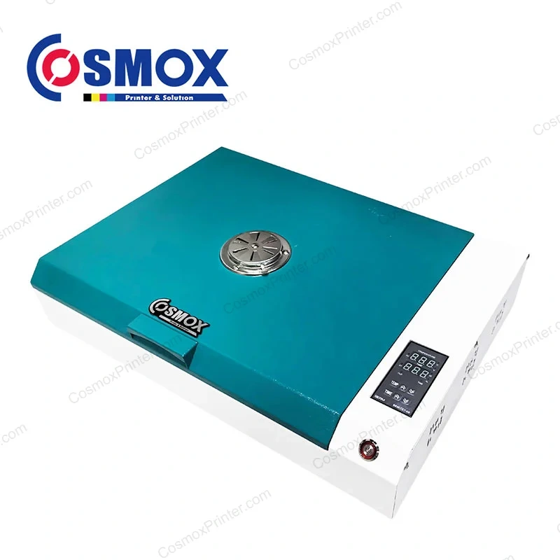 Cosmox A3 DTF oven side view