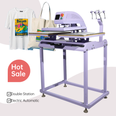 Professional 40x50CM Dual Station Electric Heat Press Laser Alignment for Sublimation T-Shirt Transfers