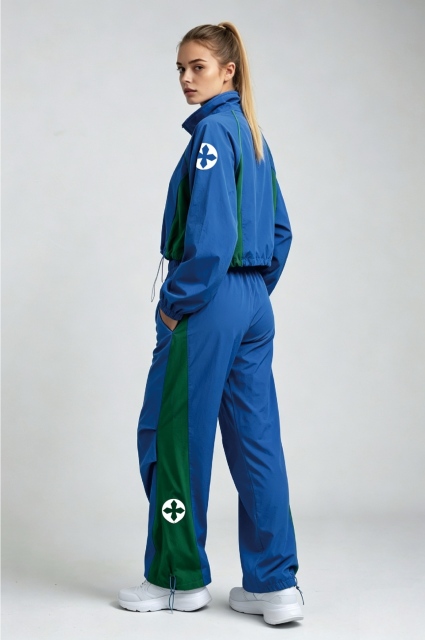 Women's Color Block Windbreaker Tracksuit Set,MY SHOP,Women's Color Block Windbreaker Tracksuit Set