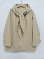 Women Loose Hooded Trench Coat with Detachable Tie Scarf, Casual Mid Length Outerwear,Sxping Fashion SHOP,Women Loose Hooded Trench Coat with Detachable Tie Scarf, Casual Mid Length Outerwear