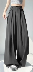 Women High Waist Draped Drawstring Wide Leg Suit Pants,Sxping Fashion SHOP,Women High Waist Draped Drawstring Wide Leg Suit Pants