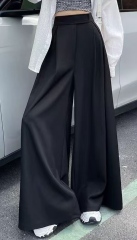 Women High Waist Pleated Draped Wide Leg Pants,Sxping Fashion SHOP,Women High Waist Pleated Draped Wide Leg Pants