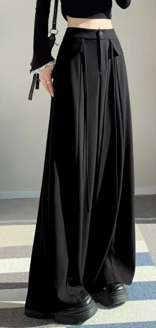 Women High Waist Drawstring Pleated Wide Leg Suit Pants,Sxping Fashion SHOP,Women High Waist Drawstring Pleated Wide Leg Suit Pants-Sxping Fashion SHOP