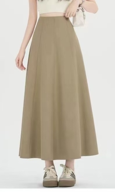 Women High Waist Paneled A-line Midi Skirt,Sxping Fashion SHOP,Women High Waist Paneled A-line Midi Skirt