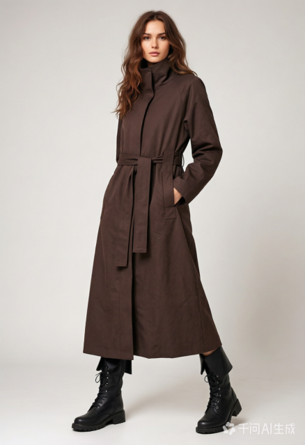 Women's Long Stand Collar Belted Trench Coat, Raglan Sleeve Windbreaker Outerwear,Sxping Fashion SHOP,Women's Long Stand Collar Belted Trench Coat, Raglan Sleeve Windbreaker Outerwear
