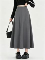 Women High Waist Paneled A-line Midi Skirt,Sxping Fashion SHOP,Women High Waist Paneled A-line Midi Skirt