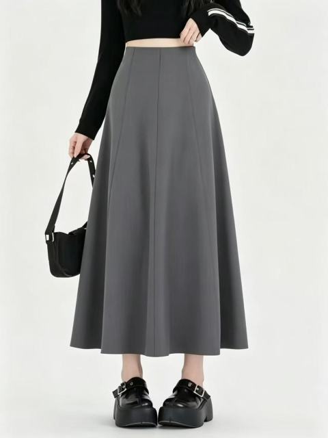 Women High Waist Paneled A-line Midi Skirt,Sxping Fashion SHOP,Women High Waist Paneled A-line Midi Skirt