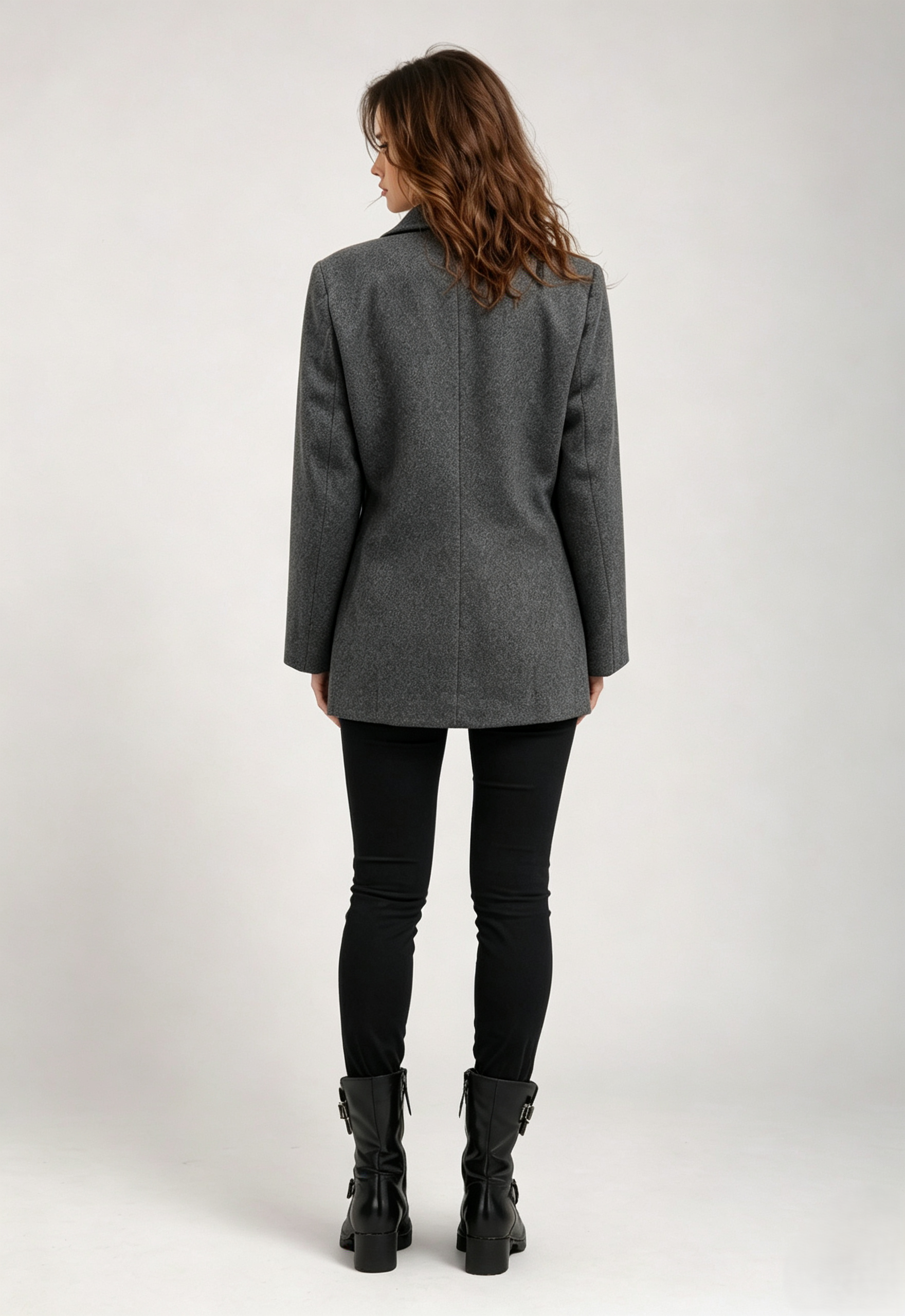 Women Quilted Lined Wool‑Blend Coat, Notched Lapel Mid‑Length Winter Blazer Jacket,Sxping Fashion SHOP,Women Quilted Lined Wool‑Blend Coat, Notched Lapel Mid‑Length Winter Blazer Jacket