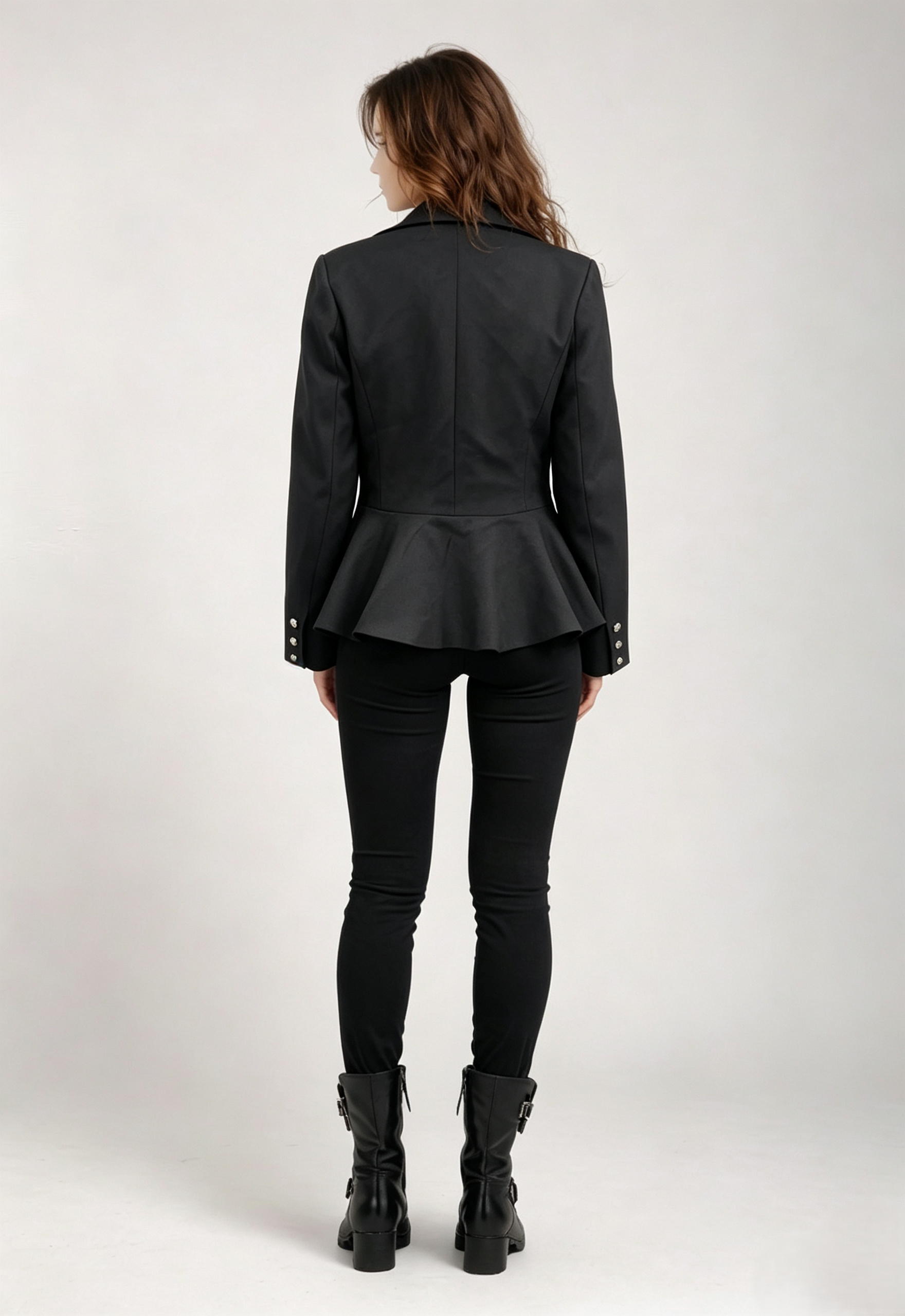 Women Stand Collar Peplum Blazer,Sxping Fashion SHOP,Women Stand Collar Peplum Blazer-Sxping Fashion SHOP