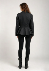 Women Stand Collar Peplum Blazer,Sxping Fashion SHOP,Women Stand Collar Peplum Blazer-Sxping Fashion SHOP