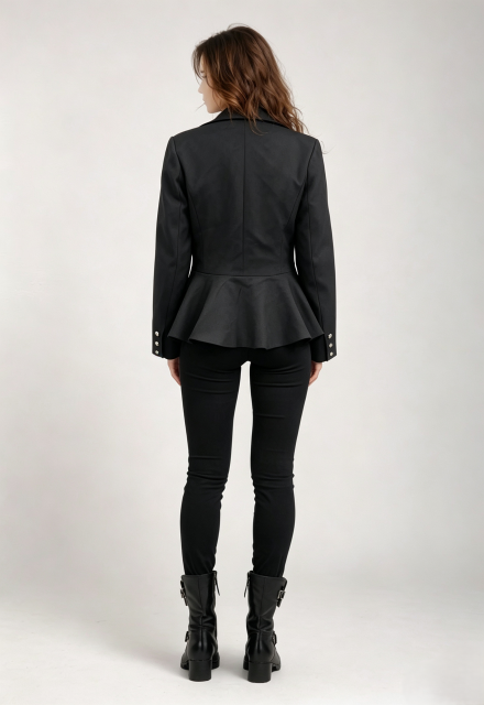 Women Stand Collar Peplum Blazer,Sxping Fashion SHOP,Women Stand Collar Peplum Blazer-Sxping Fashion SHOP