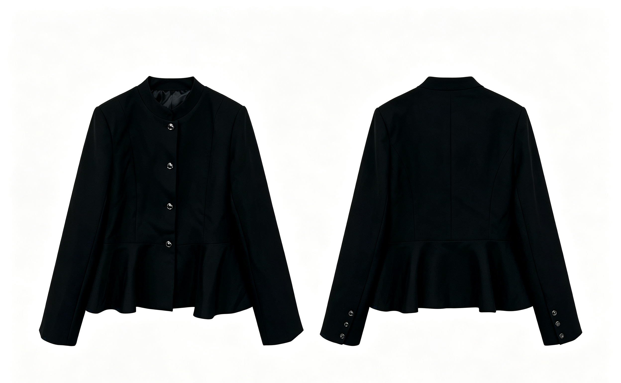 Women Stand Collar Peplum Blazer,Sxping Fashion SHOP,Women Stand Collar Peplum Blazer-Sxping Fashion SHOP
