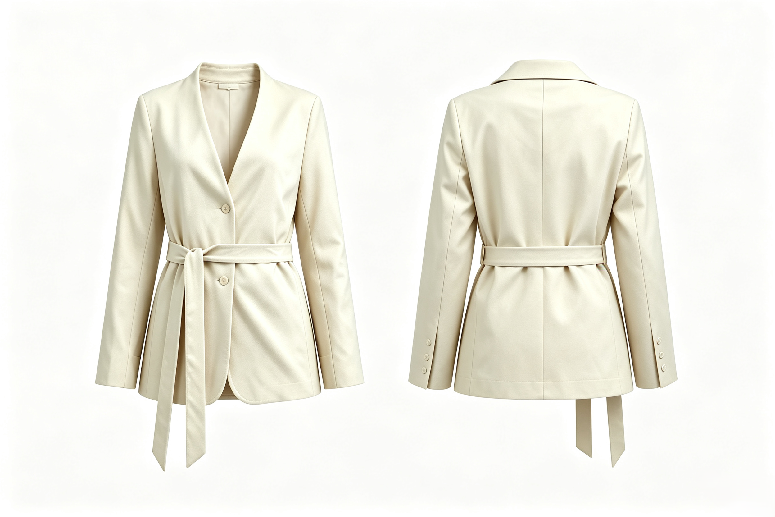 Women V‑Neck Belted Blazer, Waist Tie Tailored Office Jacket,Sxping Fashion SHOP,Women V‑Neck Belted Blazer, Waist Tie Tailored Office Jacket-Sxping Fashion SHOP