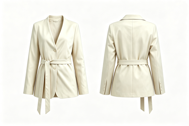 Women V‑Neck Belted Blazer, Waist Tie Tailored Office Jacket,Sxping Fashion SHOP,Women V‑Neck Belted Blazer, Waist Tie Tailored Office Jacket-Sxping Fashion SHOP