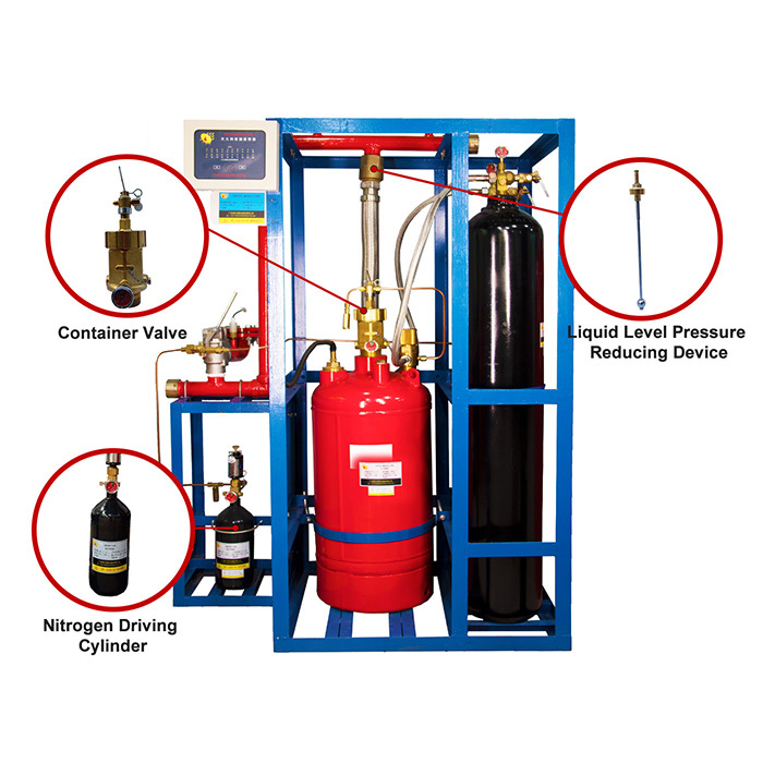 4.2MPa external storage pressure FM200 gas fire suppression system,Guangdong Zhenxinglian Fire Protection Equipment Co., Ltd.,4.2MPa external storage pressure FM200 gas fire suppression system