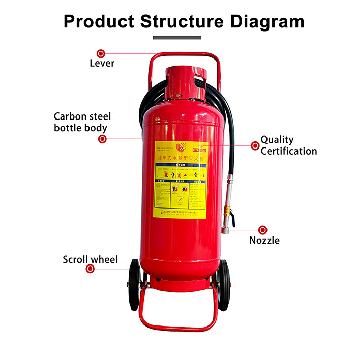 Wheeled 45kg water base Fire Extinguisher,Guangdong Zhenxinglian Fire Protection Equipment Co., Ltd.,Wheeled 45kg water base Fire Extinguisher