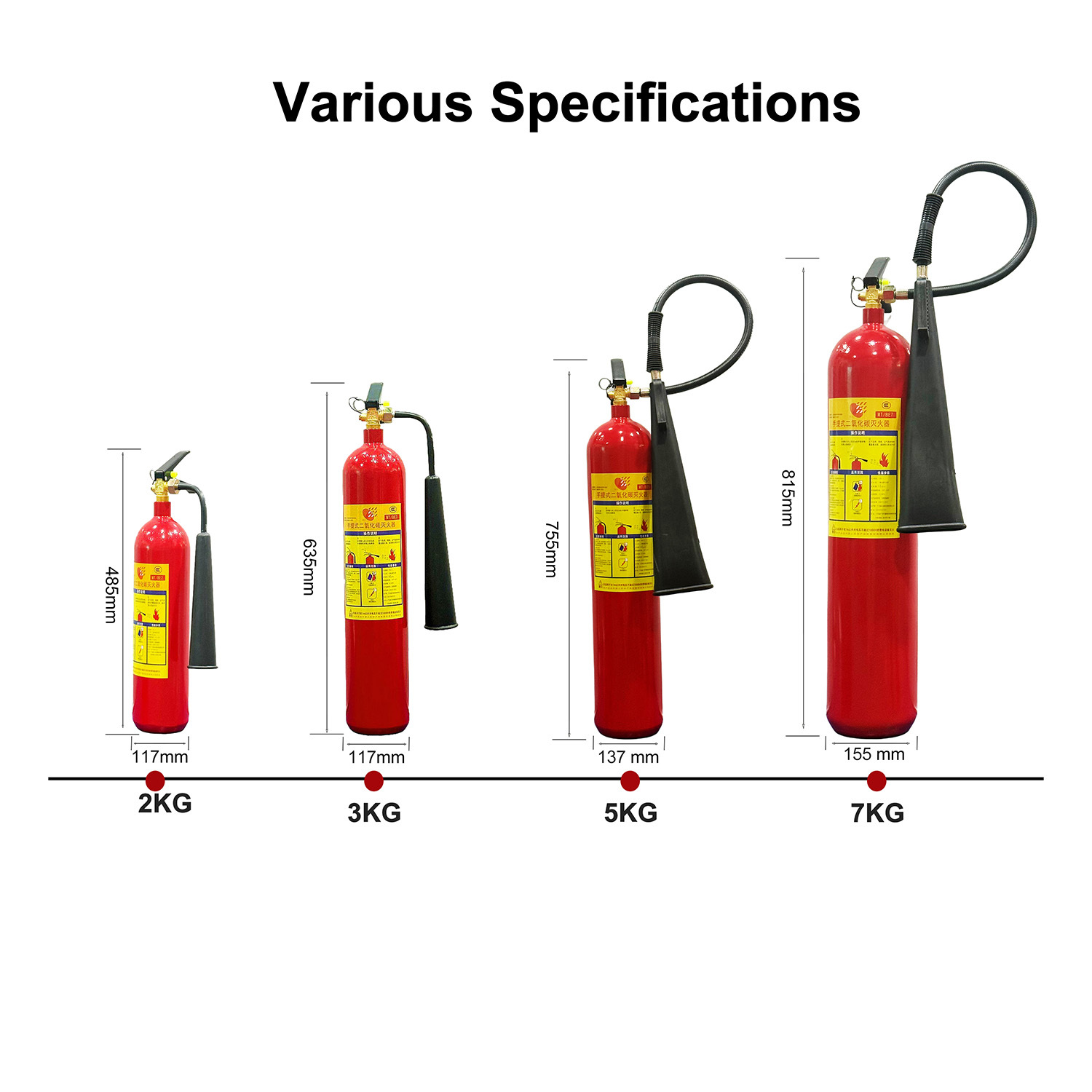 5kg Portable CO2 Fire Extinguisher,Guangdong Zhenxinglian Fire Protection Equipment Co., Ltd.,5kg Portable CO2 Fire Extinguisher