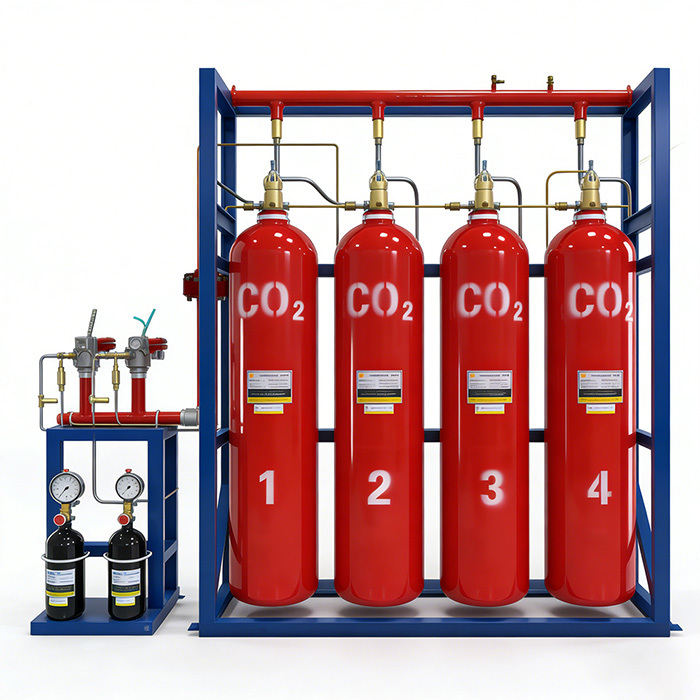 70L 5.7MPa CO2 gas fire suppression system,Guangdong Zhenxinglian Fire Protection Equipment Co., Ltd.,70L 5.7MPa CO2 gas fire suppression system