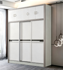 8920 Elegant High-Gloss Sliding-Door Wardrobe | 200 cm Bedroom Storage Wardrobe,MY SHOP,8920 Elegant High-Gloss Sliding-Door Wardrobe | 200 cm Bedroom Storage Wardrobe