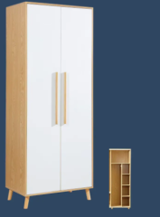 A66 Minimalist Two-Door Upright Wardrobe,MY SHOP,A66 Minimalist Two-Door Upright Wardrobe
