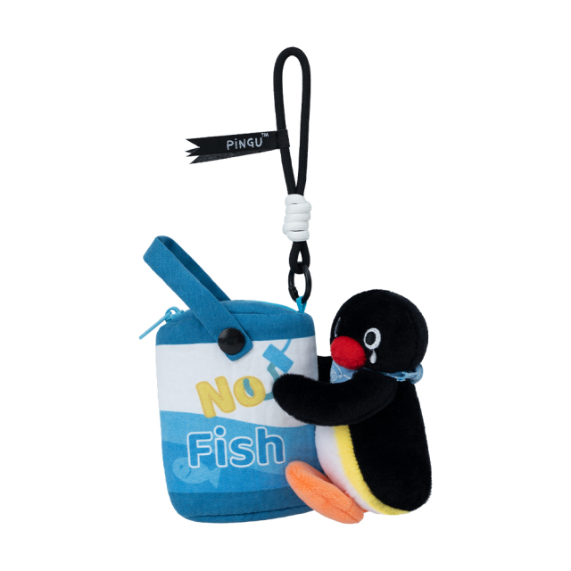 PINGU - Fishing King Series Coin Purse - Empty Catch,YOUMAI ANIMATION,PINGU - Fishing King Series Coin Purse - Empty Catch