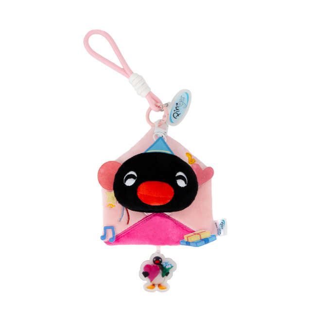 PINGU Letters from the South Series Plush Keychain - Celebration Party,YOUMAI ANIMATION,PINGU Letters from the South Series Plush Keychain - Celebration Party