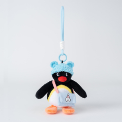 PINGU - Cute Hat Friend Plush Keychain - Noot Style,YOUMAI ANIMATION,PINGU - Cute Hat Friend Plush Keychain - Noot Style