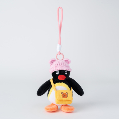 PINGU - Cute Hat Friend Plush Keychain - Noot Style,YOUMAI ANIMATION,PINGU - Cute Hat Friend Plush Keychain - Noot Style