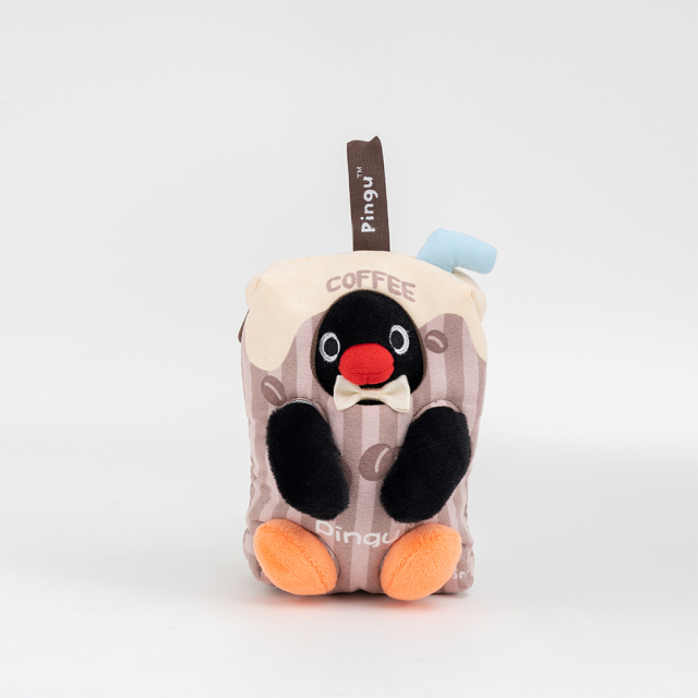PINGU - Food Series - Coffee GU Plush Keychain,YOUMAI ANIMATION,PINGU - Food Series - Coffee GU Plush Keychain