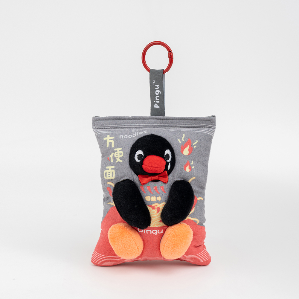 PINGU - Food Series - Spicy GU Instant Noodles Plush Keychain,YOUMAI ANIMATION,PINGU - Food Series - Spicy GU Instant Noodles Plush Keychain