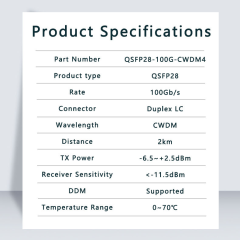 100G QSFP28 CWDM4 1310nm 2km,MY SHOP,100G QSFP28 CWDM4 1310nm 2km