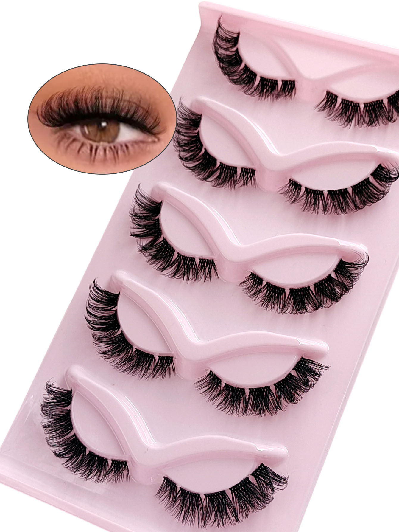 Sibeuna NEW 5 Pairs False Eyelashes 3D Fluffy Natural Lashes Suitable For Daily Wear