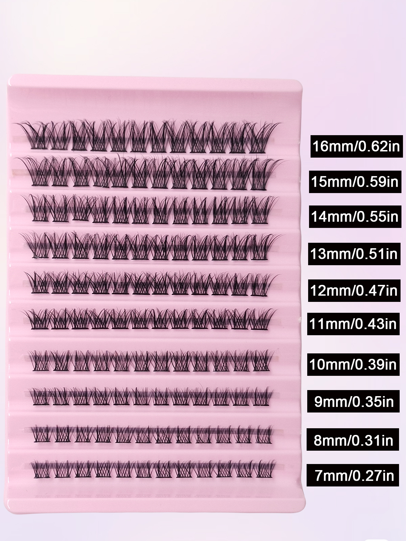Sibeuna 120 Clusters Individual Cluster Lashes DIY Eyelash Extension 8-16mm Wispy Cluster Eyelash Thin Band Crossed Natural False Eyelashes