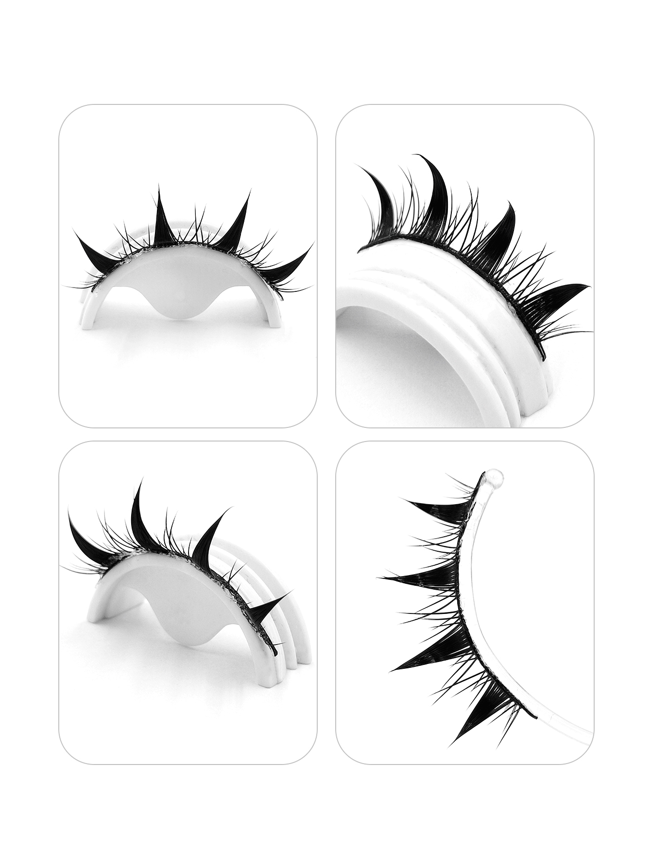 Sibeuna 5 Pairs Manga Lashes,Cartoon Eyelashes,Light Flutter Anime Natural Eyelashes,Doll Eyelashes,Enjoy A Natural And Comfortable Experience,For Daily Style Eye Makeup