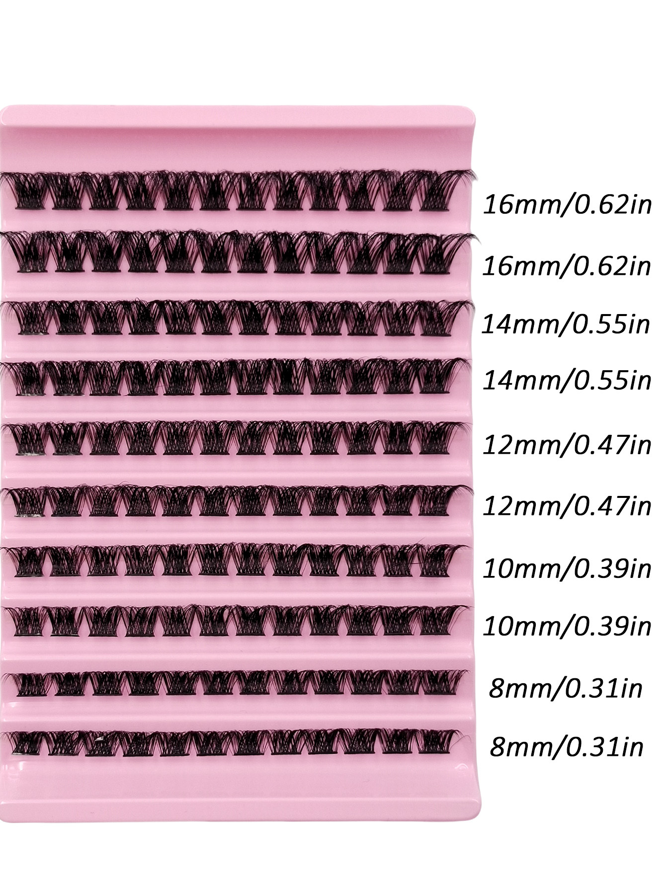 Sibeuna 120PCS D Curl DIY Lash Clusters For Individual Lashes Volume Eyelashes Long-lasting​ Eyelash Extensions Thick Natural Looking Fake Lashes