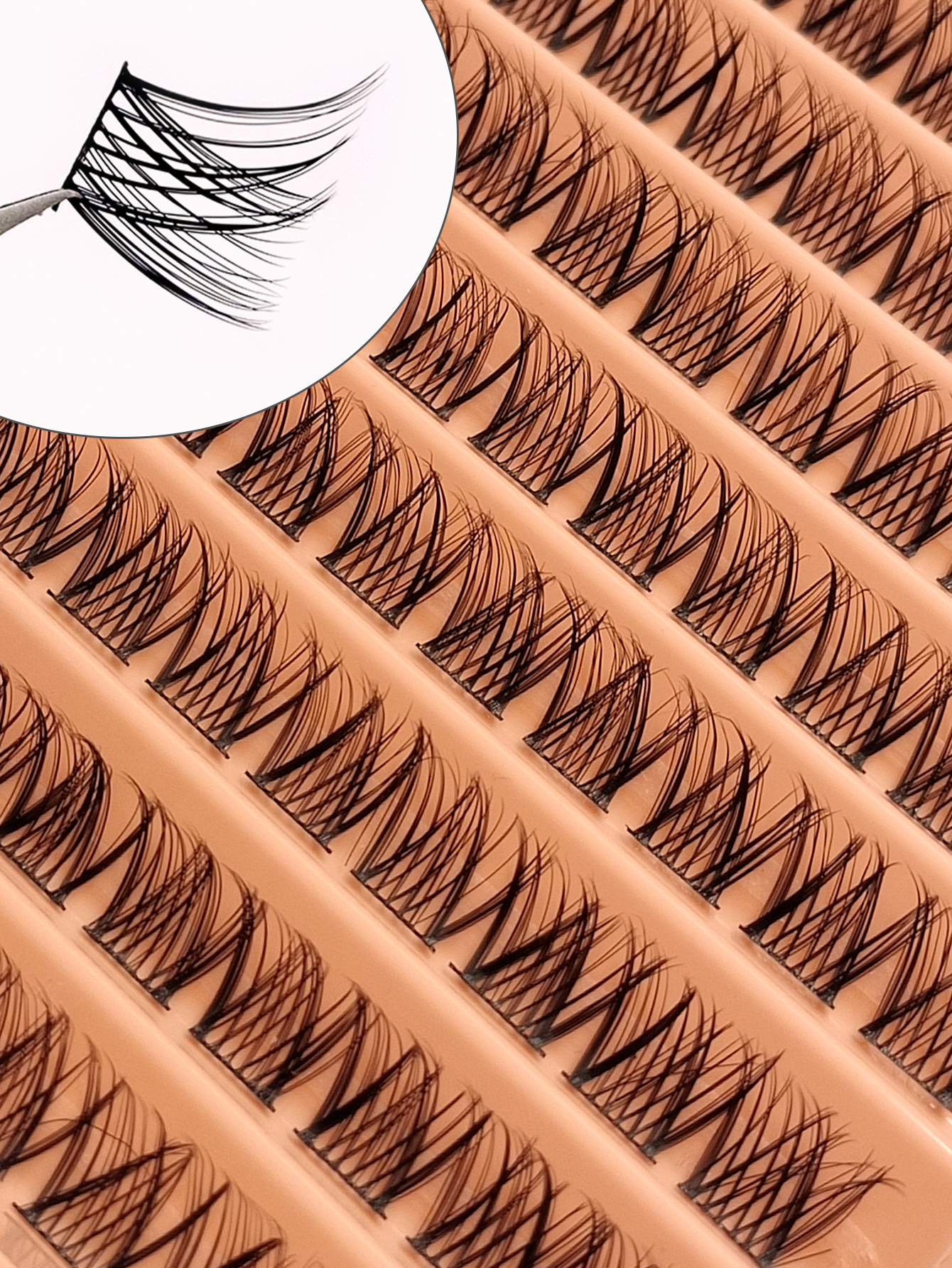 Sibeuna 110 Clusters Reusable Individual Eyelashes Natural Look, Eyelash Clusters DIY Eyelash Extensions,Soft & Comfortable, Easy Wearing