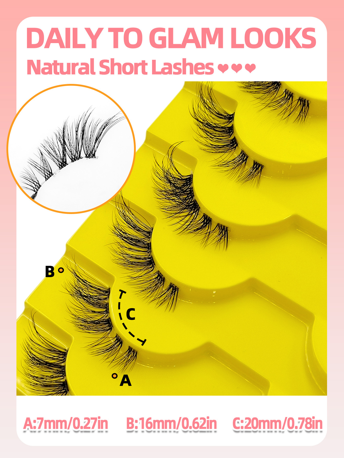 Sibeuna 10 Pairs Half Lashes Clear Band Fox Eyes Eyelashes,Cat Eye False Eyelashes 3D Faux Mink Eyelashes Soft Natural Makeup,Fake Lashes,Gift For Women & Girl,Suitable For Beginner And Party, Holiday Eye Makeup