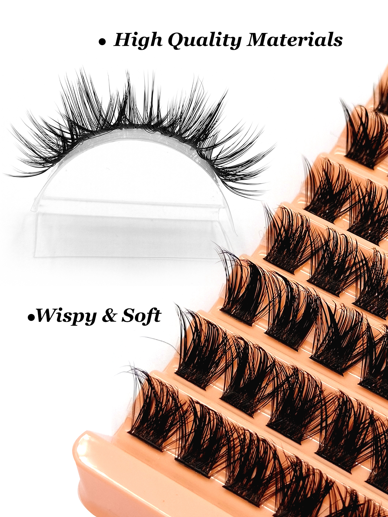 Sibeuna 110 Pcs D Curl Eyelash Extensions,Thickness 0.07mm, 3D Fitting Eye Shape,Can Be DIY, Suitable For Daily Light Makeup, Heavy Makeup And Daily Occasions, Easy To Carry, Suitable Going Out.Cluster Lashes