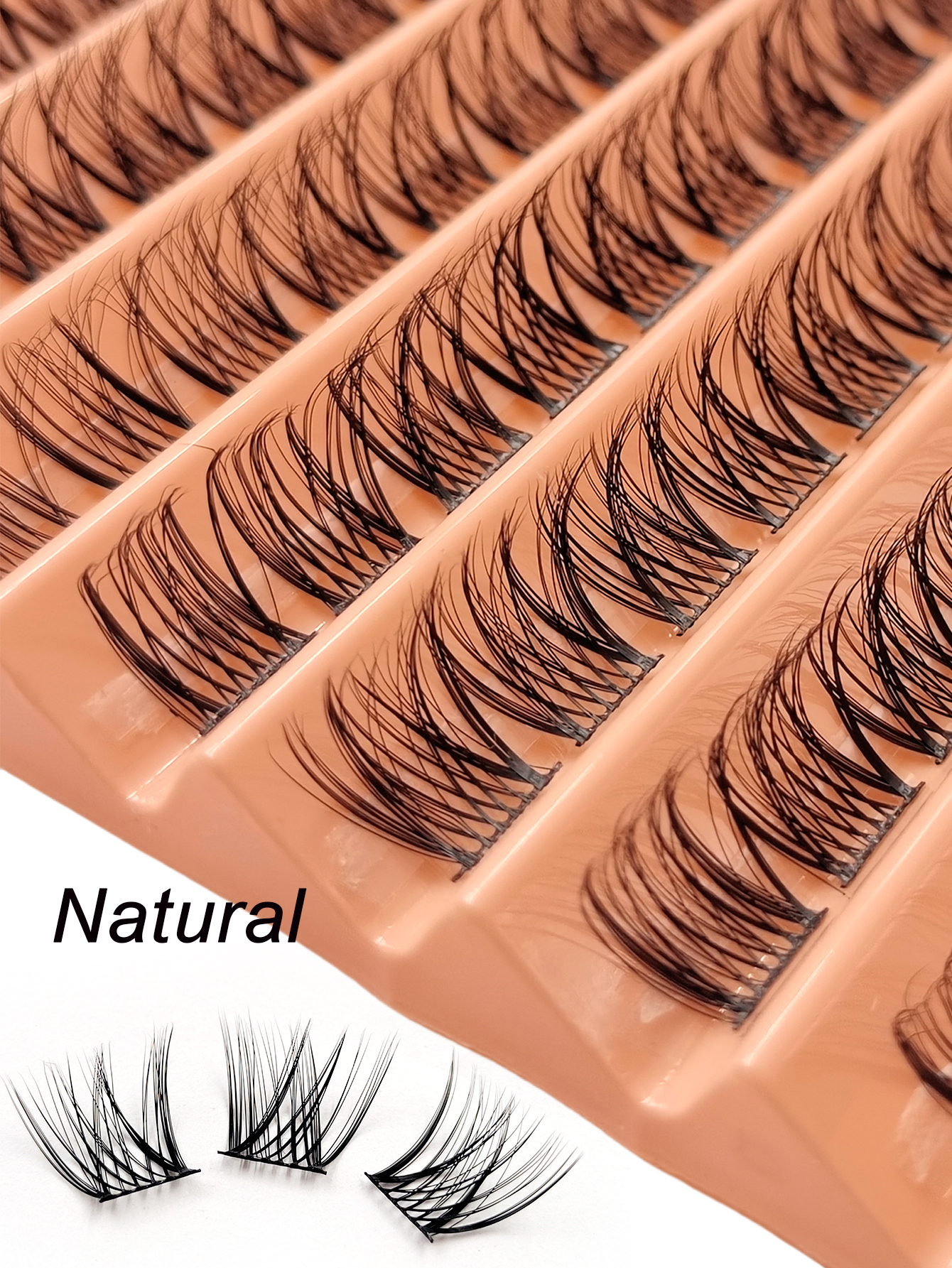 Sibeuna 110 Clusters Reusable Individual Eyelashes Natural Look, Eyelash Clusters DIY Eyelash Extensions,Soft & Comfortable, Easy Wearing