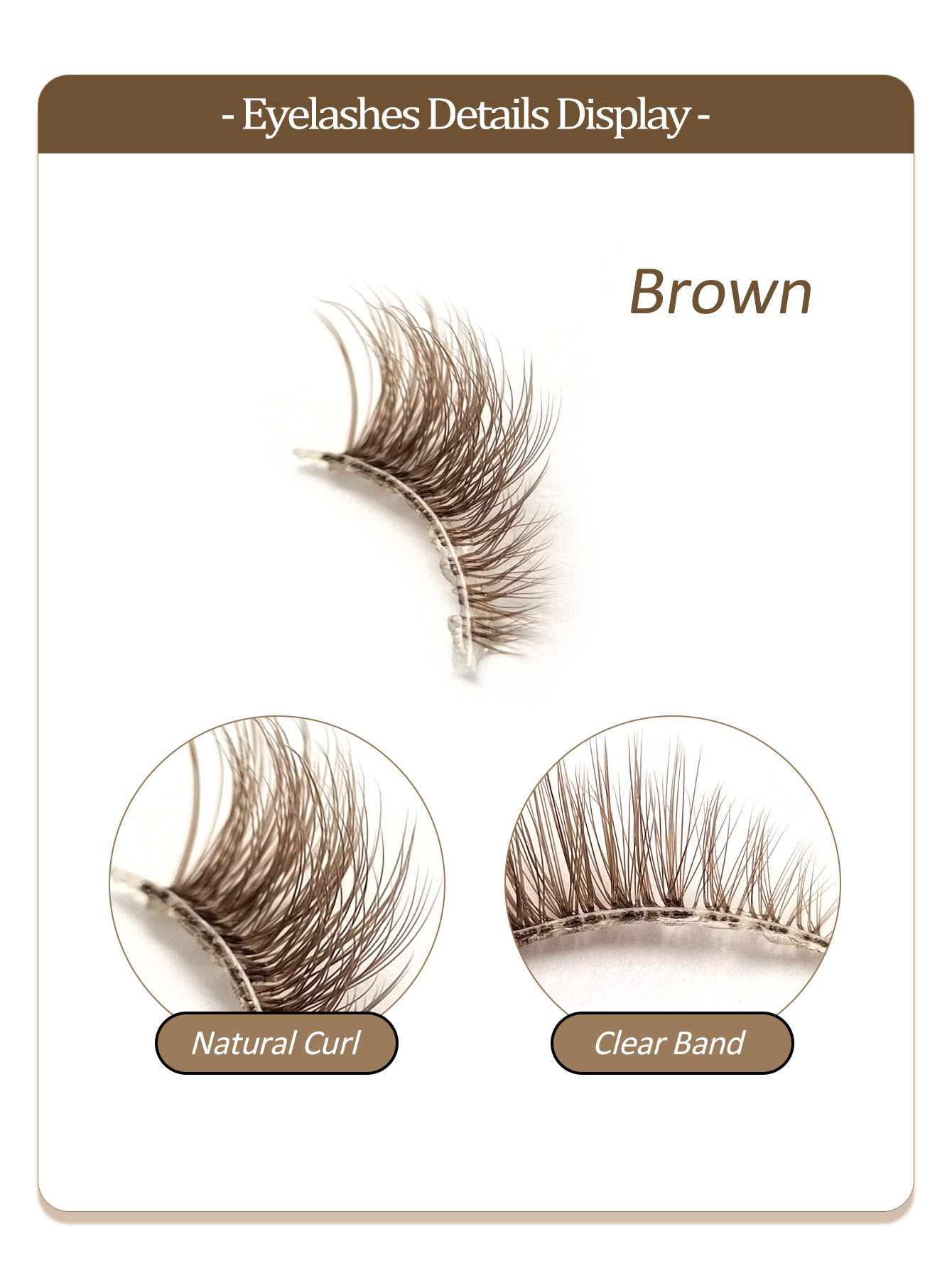 Sibeuna 5 Pairs Brown Half Lashes Tail Elongated Eyelashes Cat Eye Fox Eye Lashes,Beginner-friendly Reusable Use False Eyelashes, Long Soft 3d Faux Mink Lash Extension Makeup,Lashes,Fake Lashes，