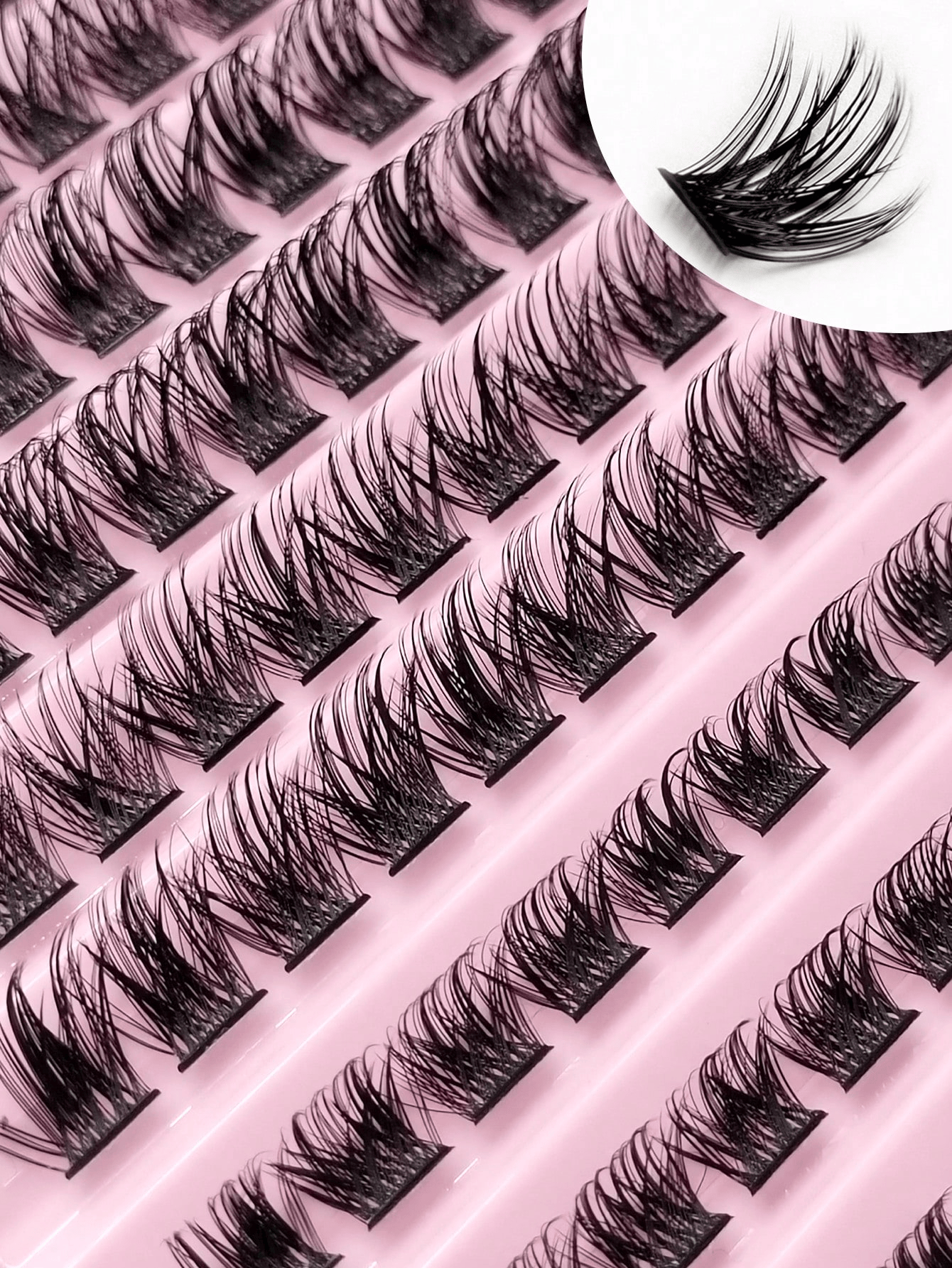 Sibeuna 120pcs Cluster Lashes 8-16mm Wispy Individual Lashes Natural Look Lashes Fluffy Cluster Lash DIY Eyelash Extension