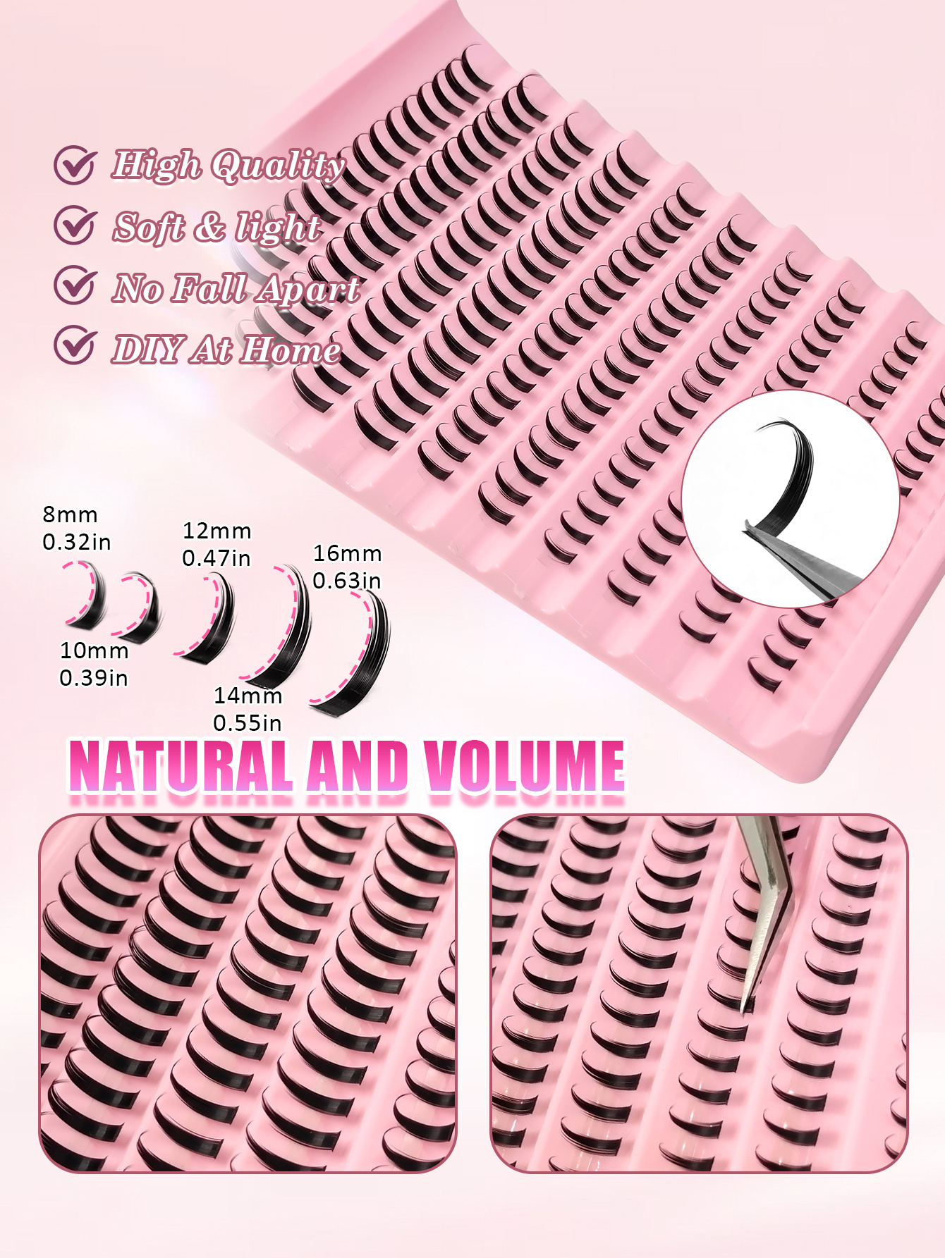 Sibeuna Spike Lash Extension 180pcs Clusters Manga Cluster Eyelash 8-16mm Extensions Anime Lash Clusters Spiky Eyelash Individuals D Curly Fairy Lashes Clusters Manga Individual Lashes lash Clusters,Eyelash Clusters,Spiky Manga Eyelashes