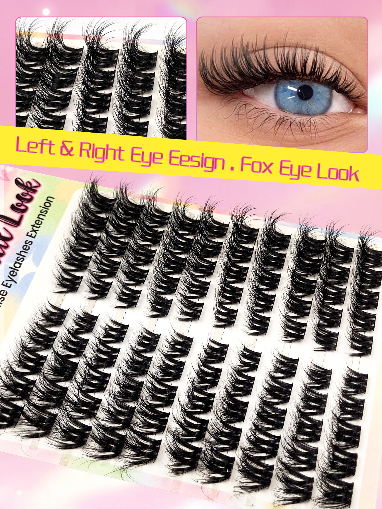 Sibeuna 100pcs D-Curl Quality Fibers Thin False Eyelashes, 11-16mm Mixed Length, Fluffy & Lengthening Individual Lashes, Charm & Volume, Suitable For Home Lash Extension, Beginners Clusters Lashes,DIY Cat Eye Lashes,Natural Eyelashes