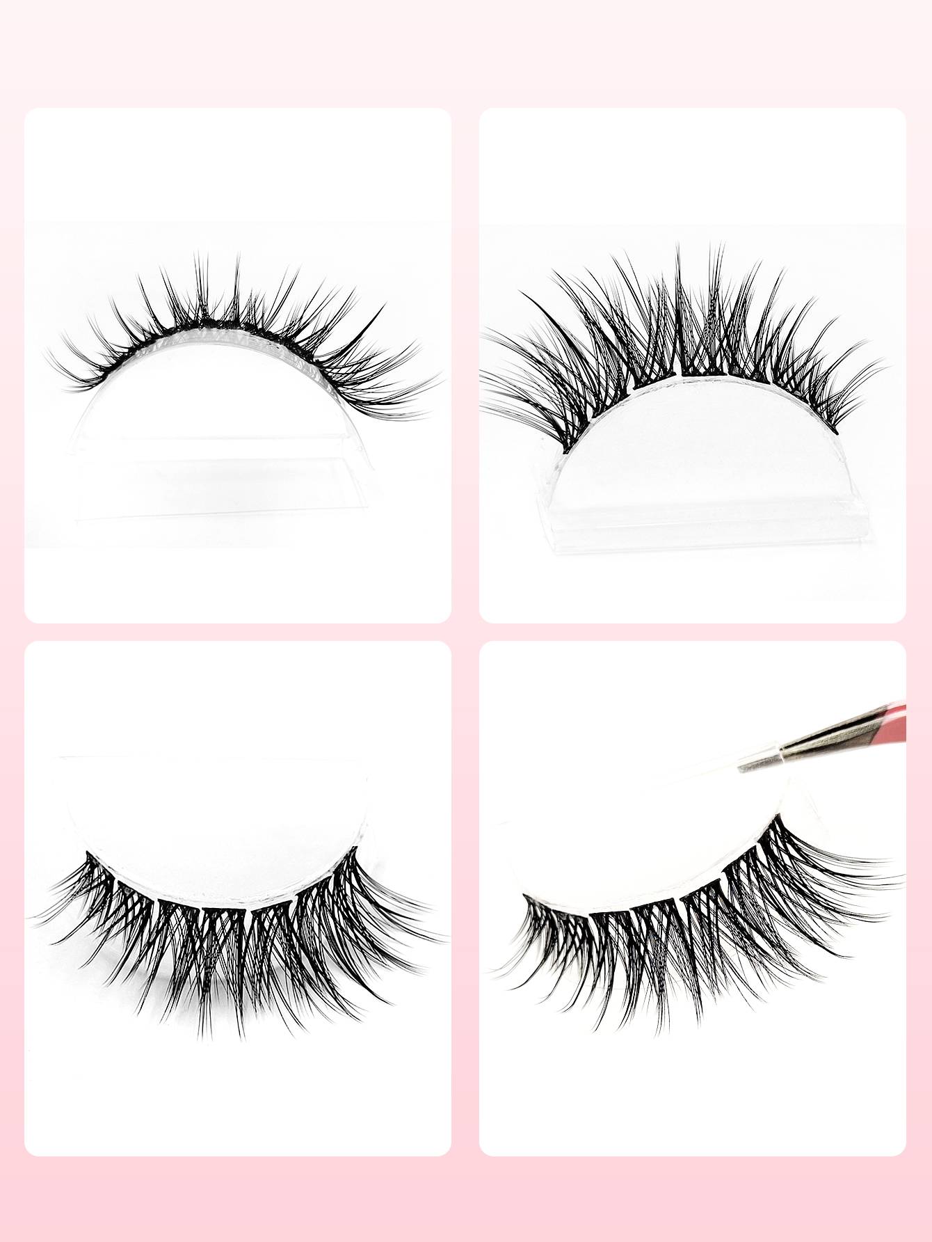 Sibeuna 120 Pcs D Curl Cluster Lashes Cat Eye Lashes DIY Eyelash, Fluffy, Natural,Reusable, Suitable Daily Life, Weddings, Dates, Party, Music Festivals